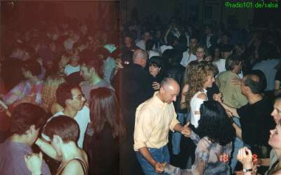 Blick von der B�hne auf die Tanzfl�che